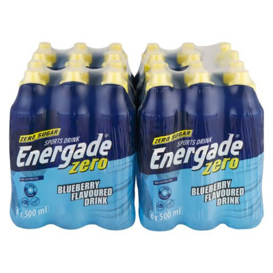 Energade Blueberry Zero 500ml Bottle (Pack of 6)
