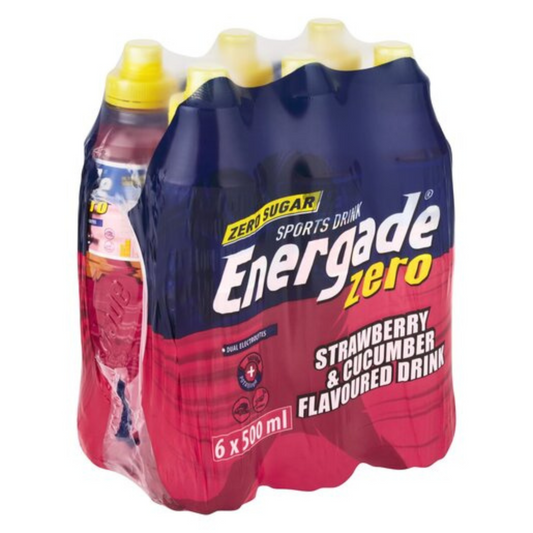 Energade Srawberry Zero 500ml Bottle (Pack of 6)