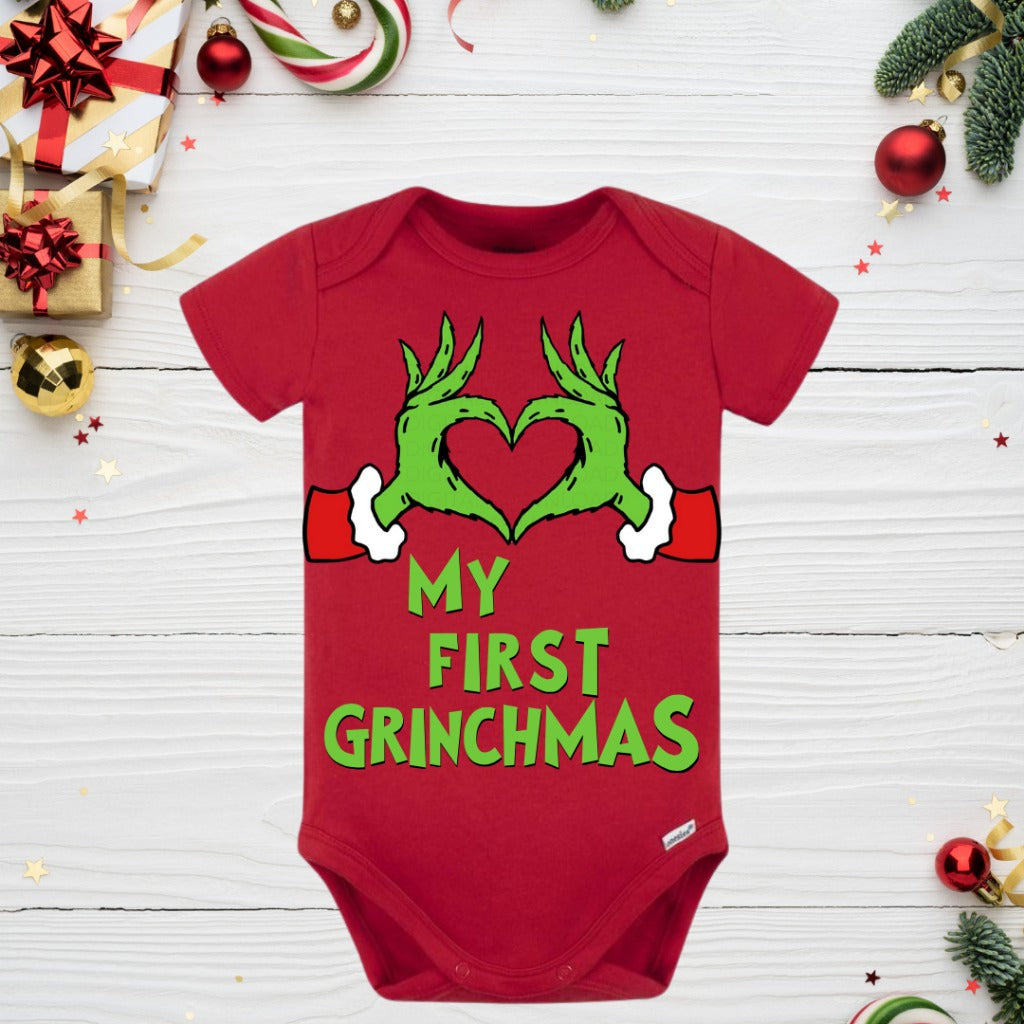 My First Grinchmas Baby Grow